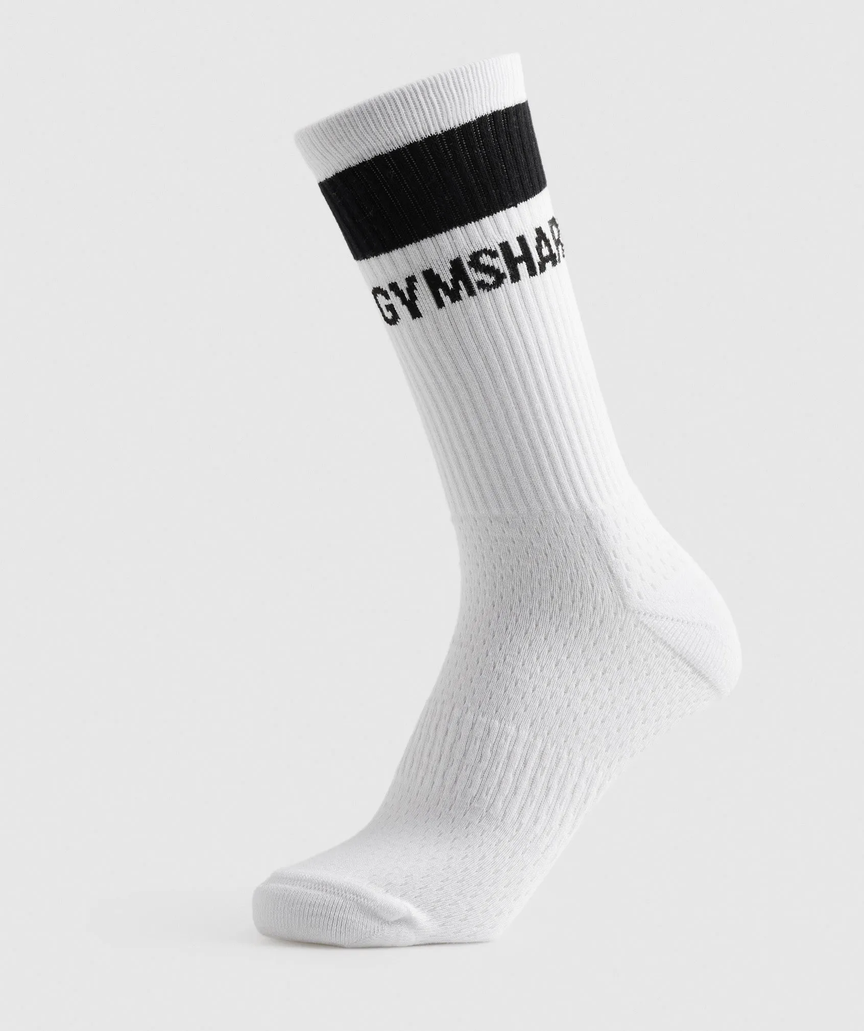 Gymshark Crew Socks 1pk - White