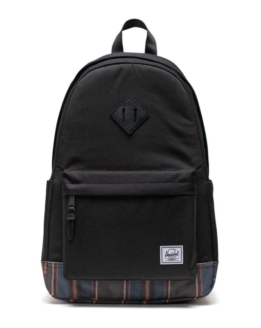 Herschel Heritage Backpack - Black / Winter Plaid