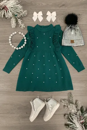 Holiday Pearl Sweater Dress