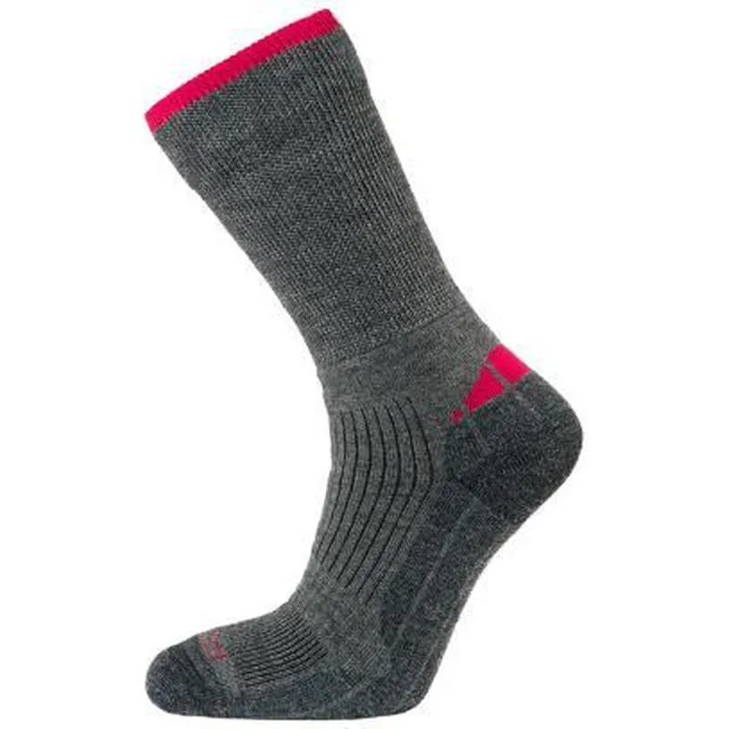 Horizon Performance Merino Hiker Men's Walking Socks - Grey/Burgundy