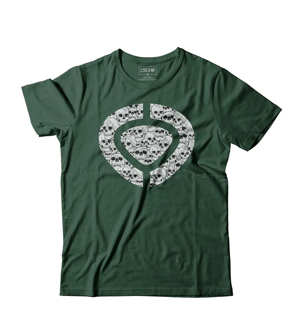 ICON SKULL T-Shirt - Forest Green