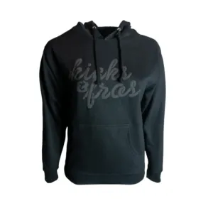 Kicks & Fro's Black on Black Hoodie - Black