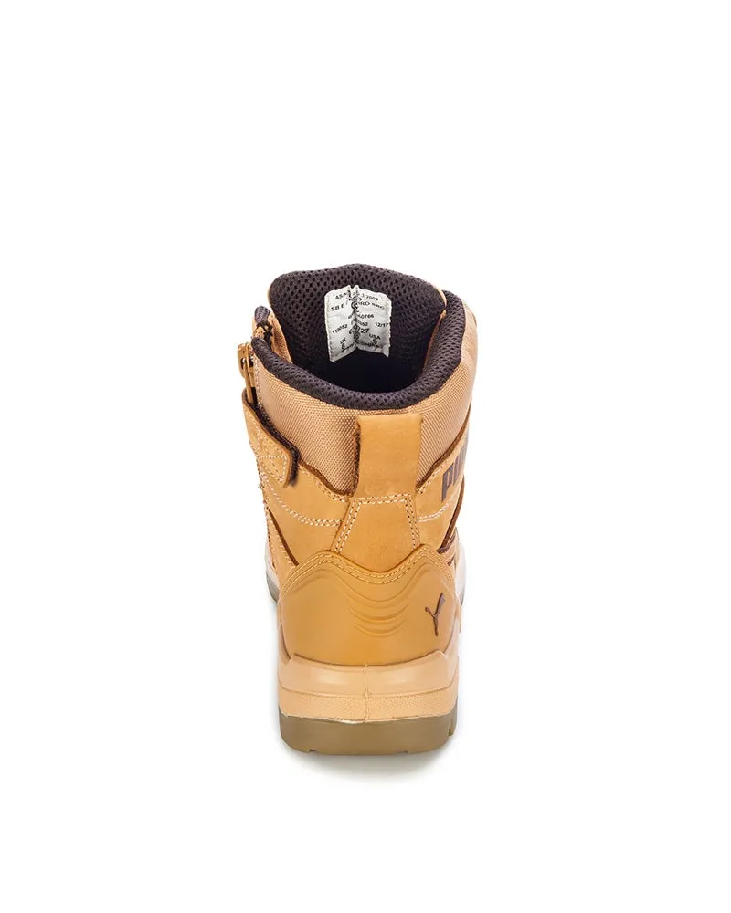 Ladies Conquest Waterproof Safety Boot - Wheat