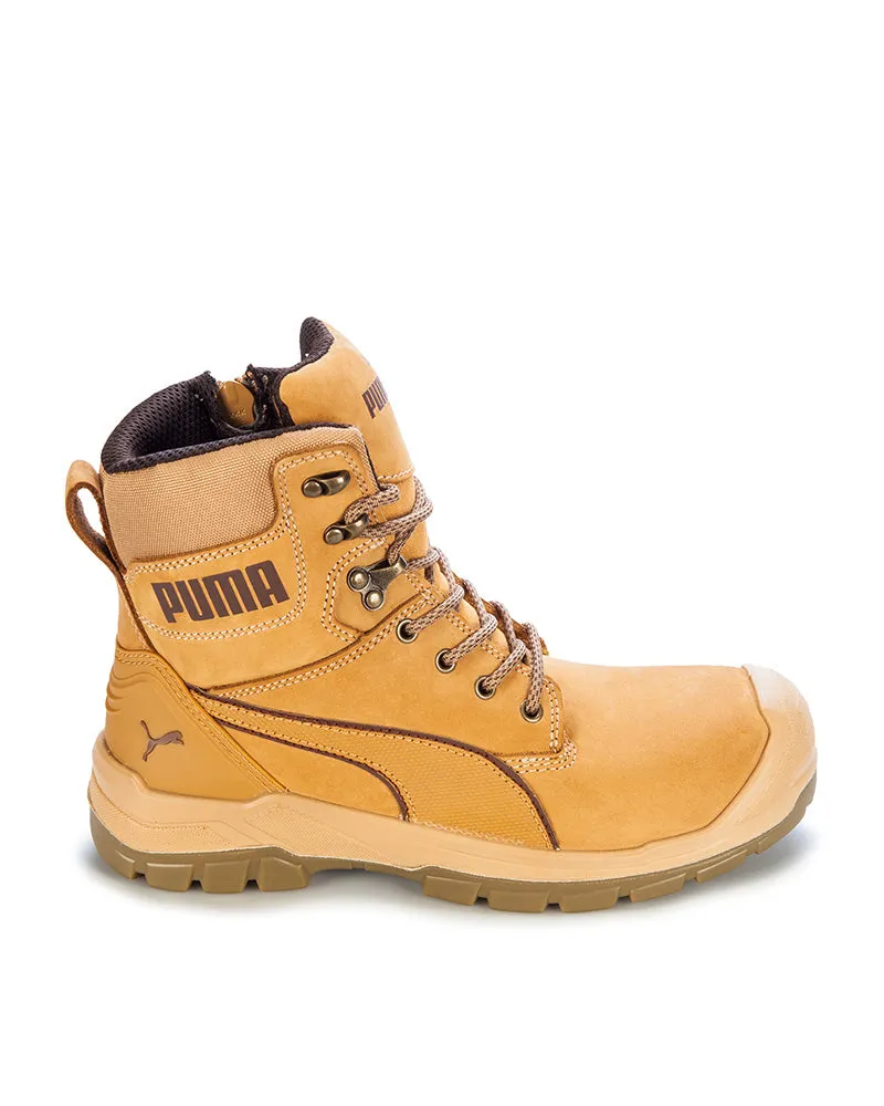 Ladies Conquest Waterproof Safety Boot - Wheat