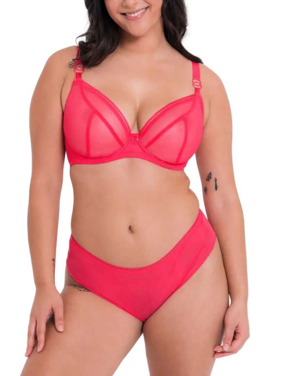 Lifestyle Plunge Bra - Bright Pink