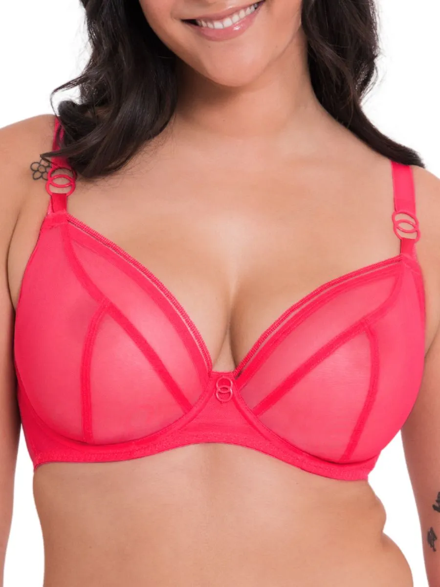 Lifestyle Plunge Bra - Bright Pink