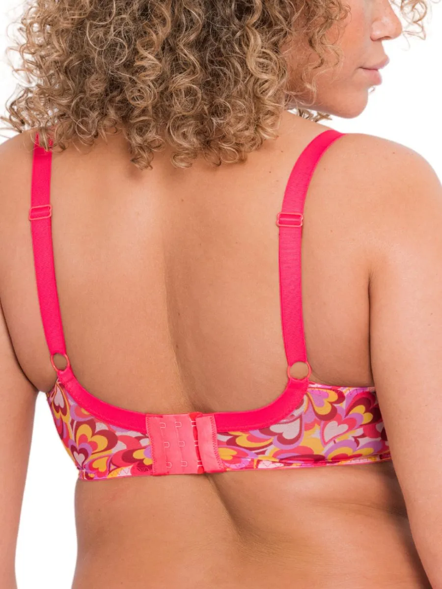 Lifestyle Plunge Bra - Pink Hearts