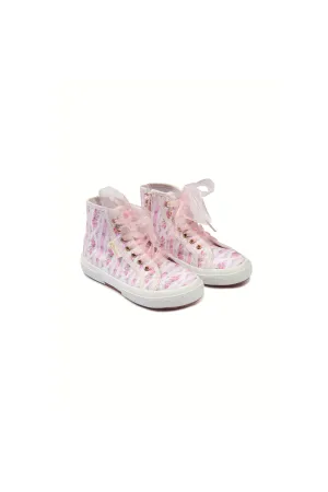 LoveShackFancy x Superga Girls Hightop Sneaker - ENCHANTED PINK