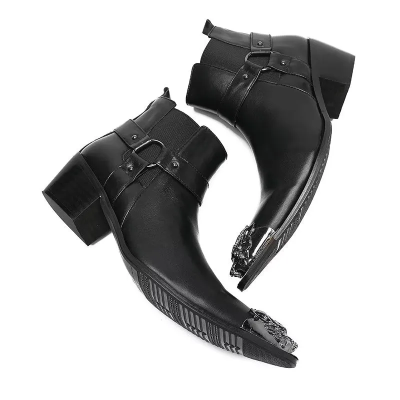 LuxeZip Genuine Leather Zipper Dress Boots