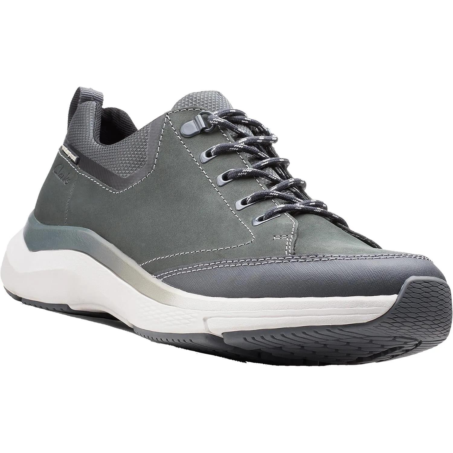 Men's Clarks Wave 2.0 Vibe Dark Grey Nubuck