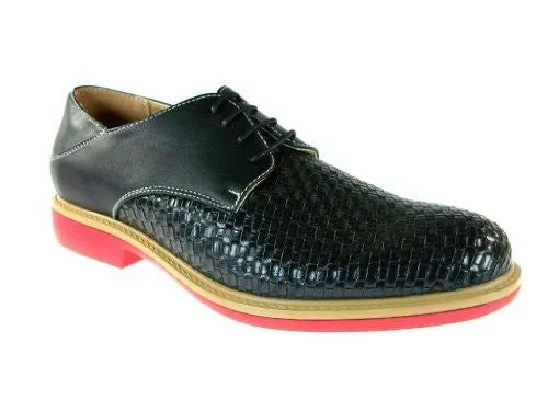 Men's Edwin-39 Woven Lace Up Oxford Dress Shoes