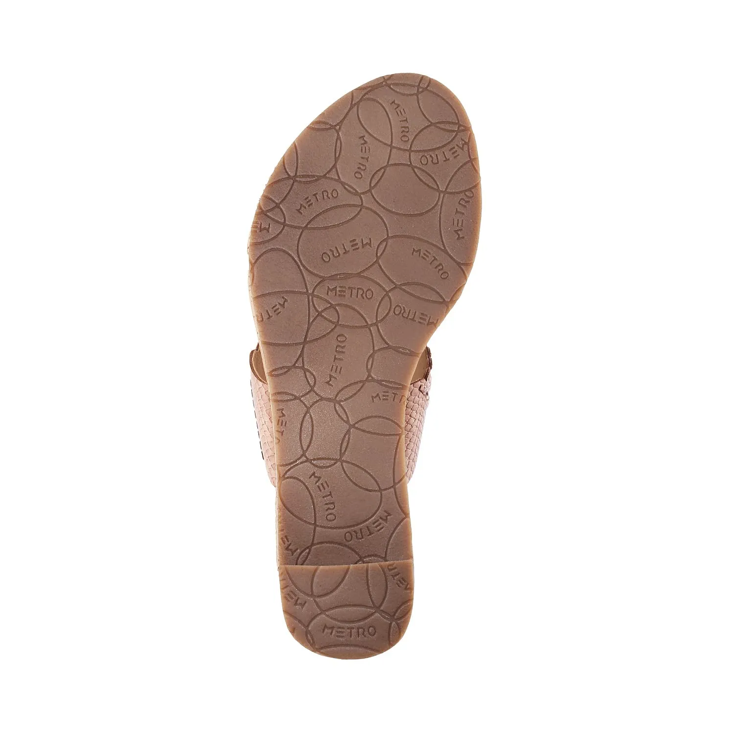 Metro Womens Synthetic Chikoo Slip Ons