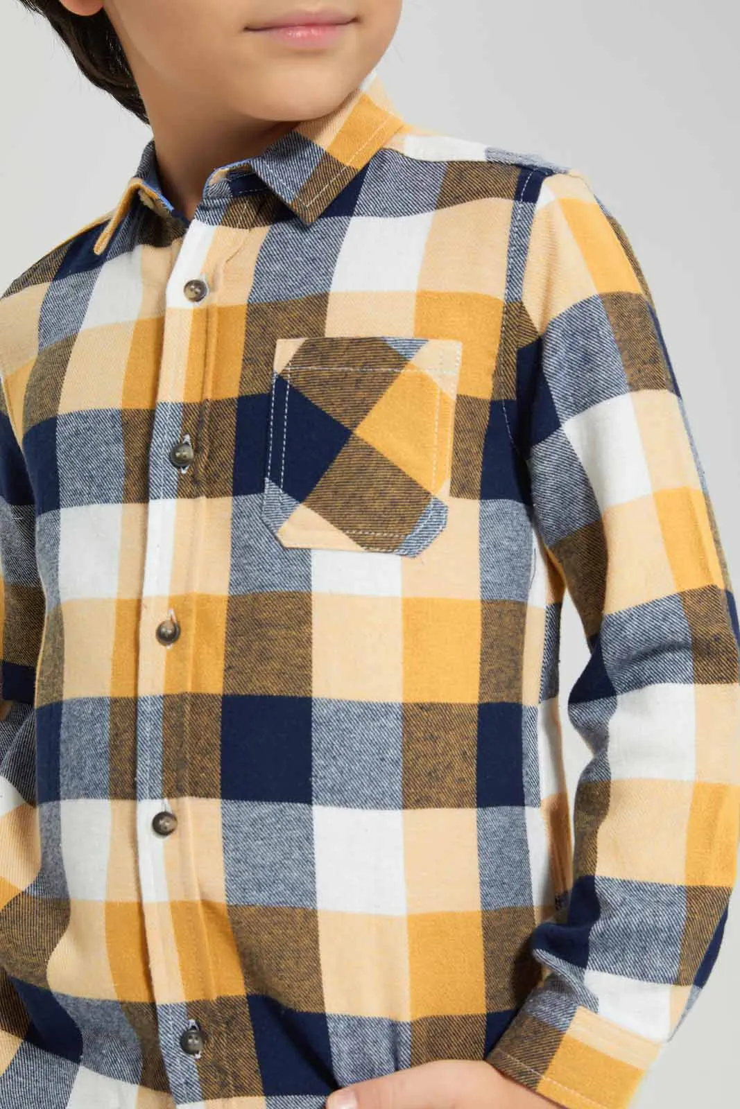 Multicolour Checkered Shirt For Boys