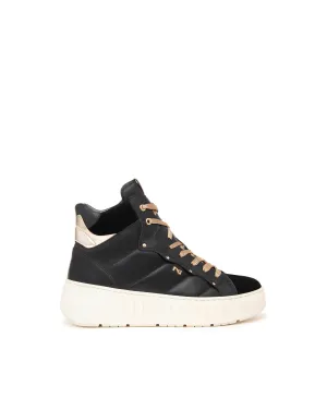 NeroGiardini Black Hi Top Trainers