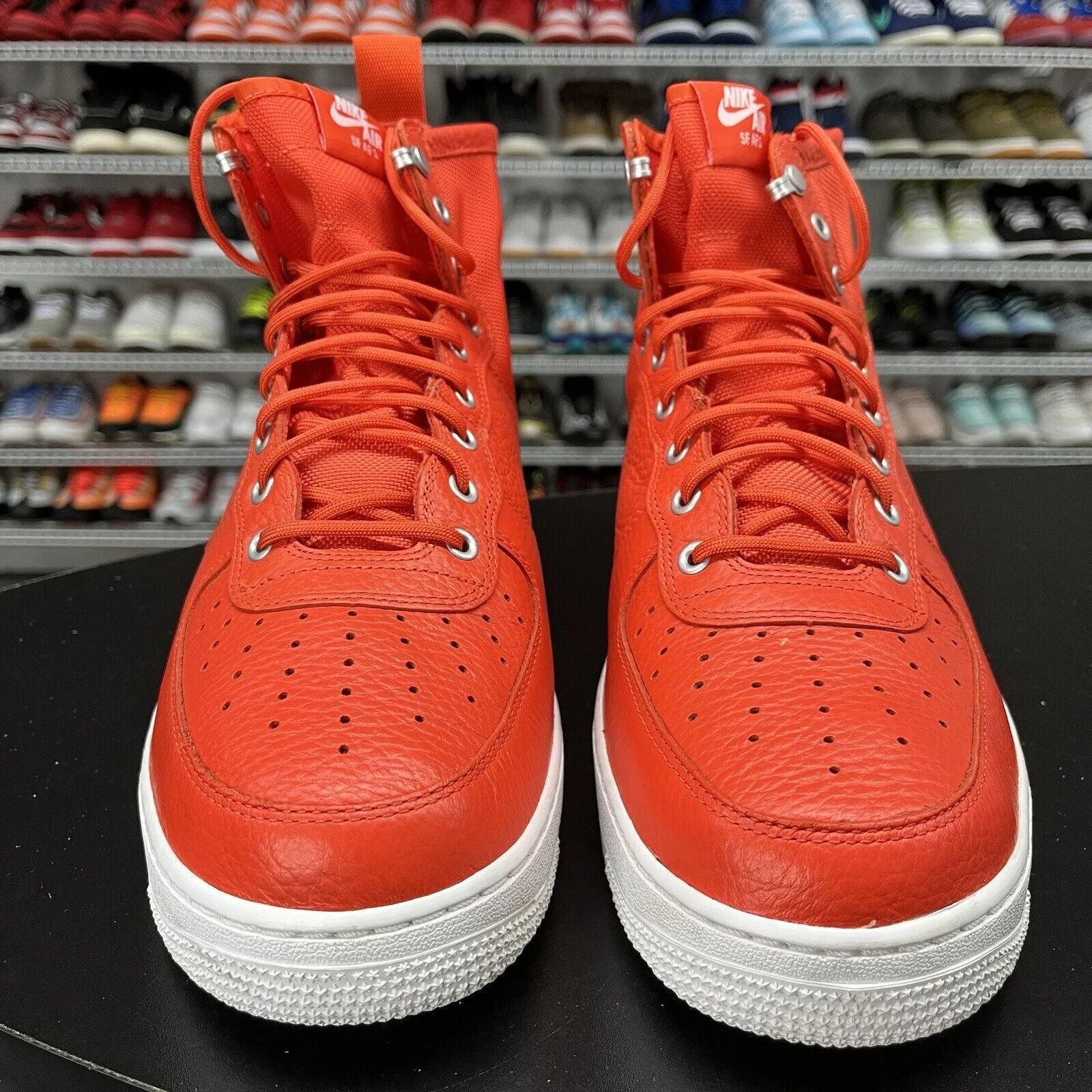 Nike SF Air Force 1 Mid Team Orange 917753-800 Men's Size 13 No Insoles