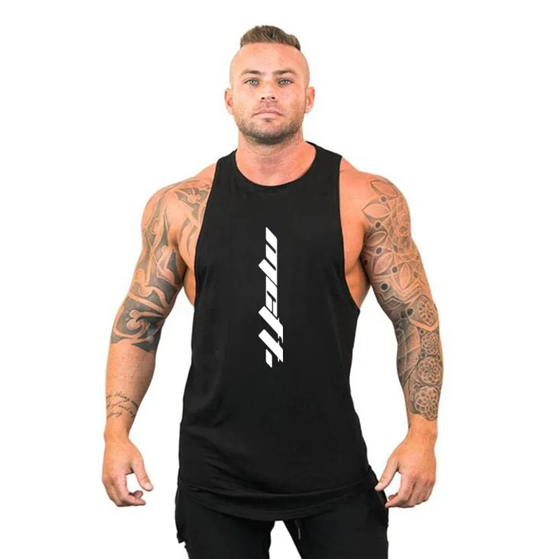 Nsqured Solid Cotton Gym Vest for Men