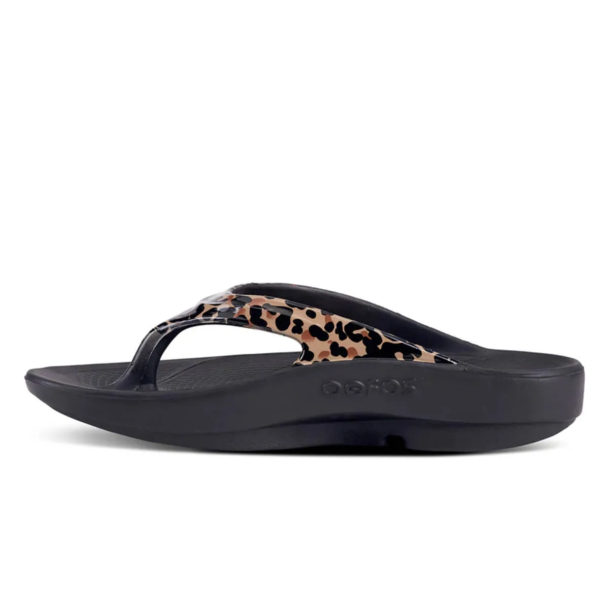 Oofos Oolala Ltd Flip Flop | Leopard