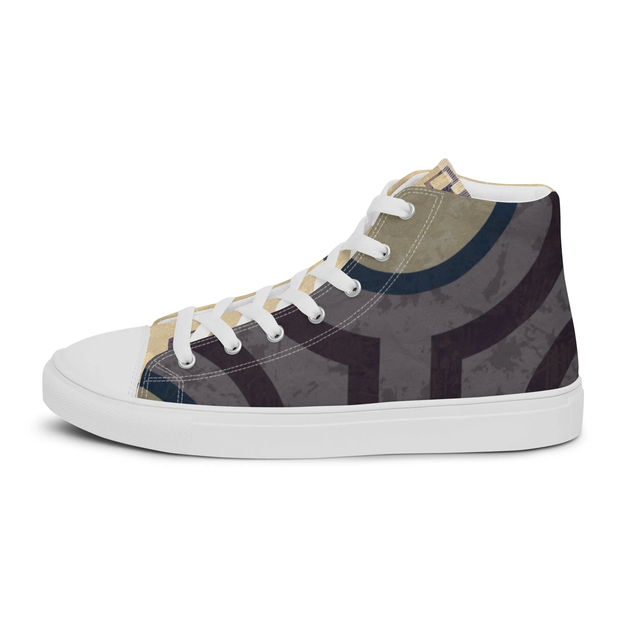 Oracle Men’s Lace-Up Canvas High-Top Sneakers