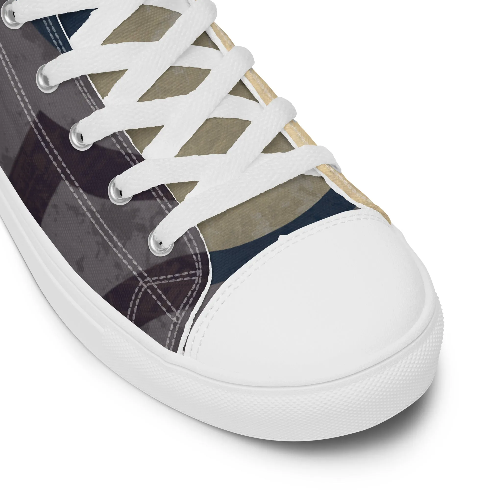 Oracle Men’s Lace-Up Canvas High-Top Sneakers