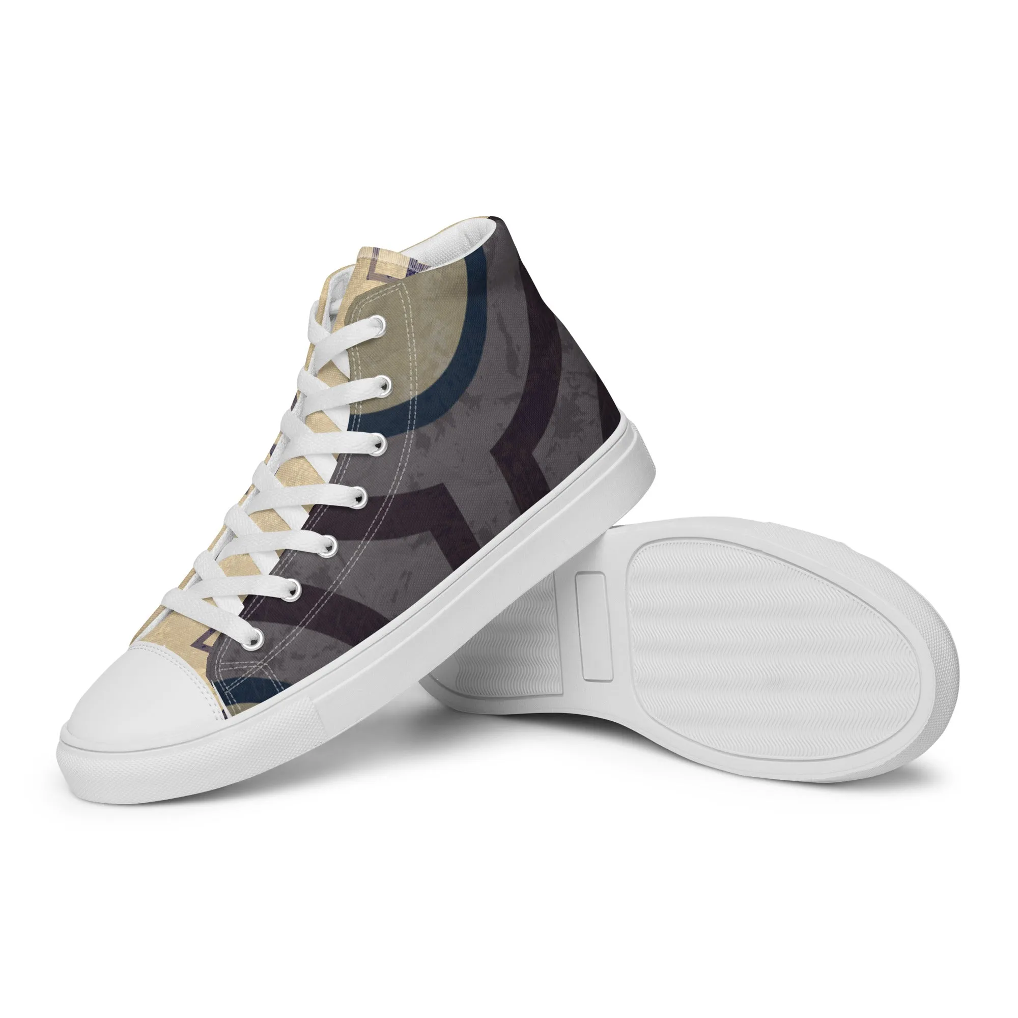 Oracle Men’s Lace-Up Canvas High-Top Sneakers