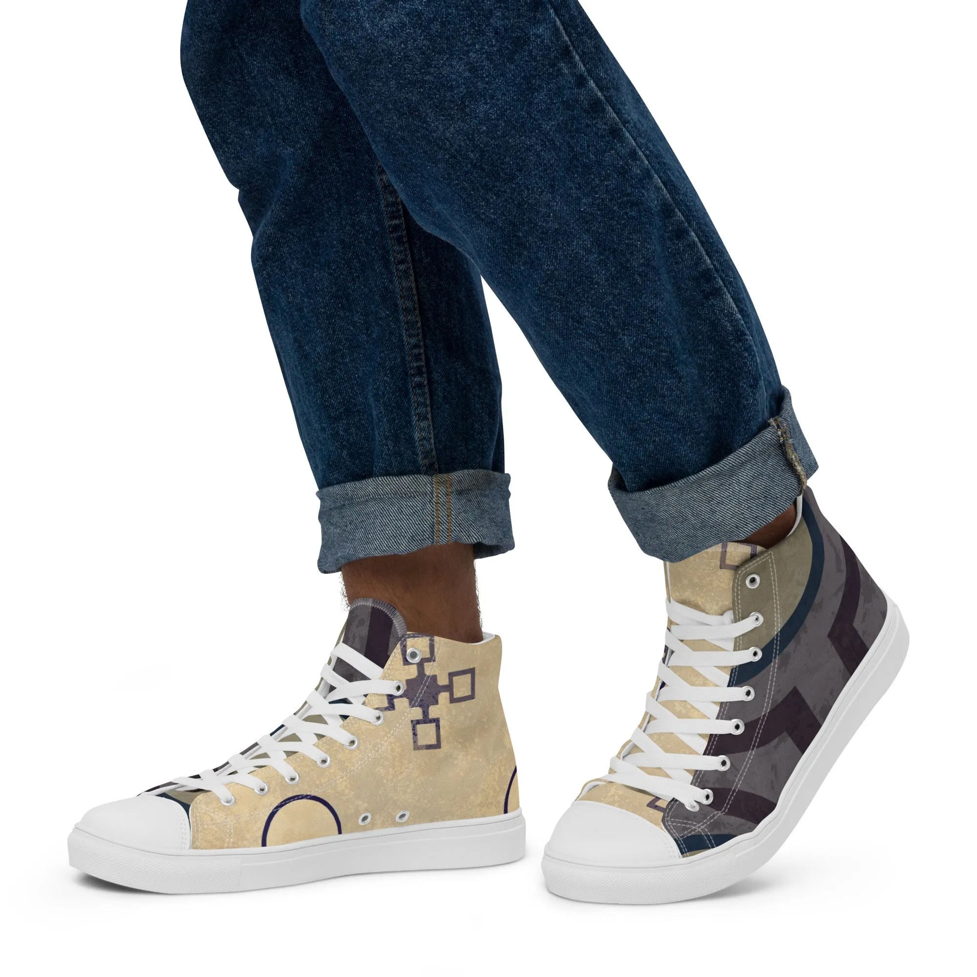 Oracle Men’s Lace-Up Canvas High-Top Sneakers