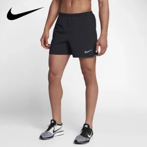 Original Nike Men's Quick Dry Running Shorts Casual Black Fitness Gear