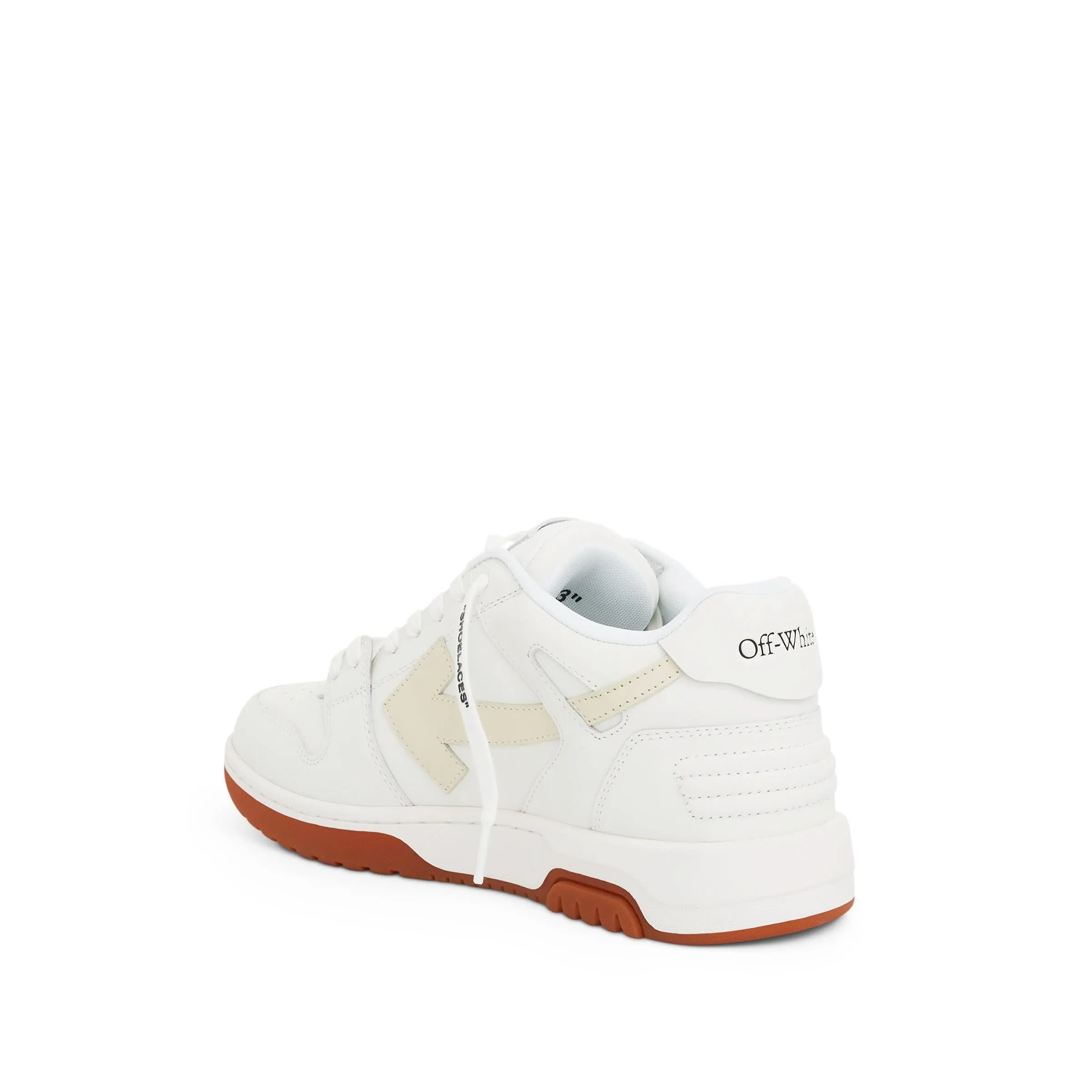 Out of Office Calf Leather Sneaker In White/Beige