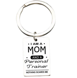 Personal Trainer Mom Keychain