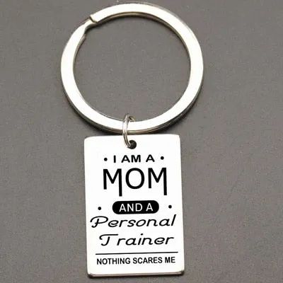 Personal Trainer Mom Keychain