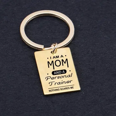 Personal Trainer Mom Keychain