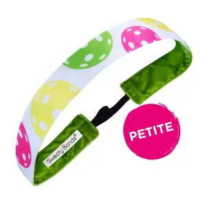 Petite | Pickleball | Pickleballer | White, Multi | 1 Inch