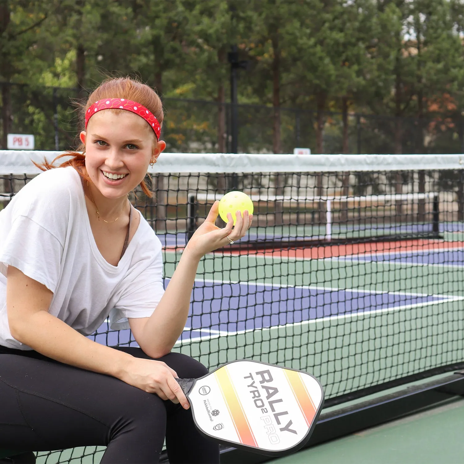 Pickleball | Pickleball is My Racket | Red, Orange | 1 Inch