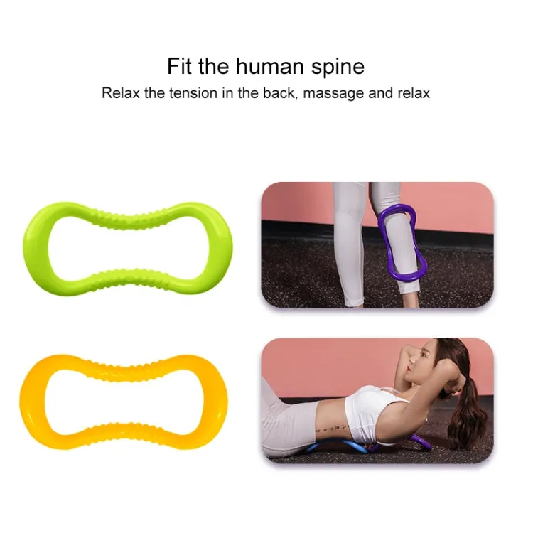 PP Double Massage Point Yoga Circle Fascia Stretching Ring Pilates Resistance Ring, Random Color Delivery