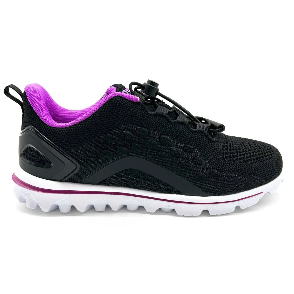 Propet Women's TravelActiv Axial Black/Purple