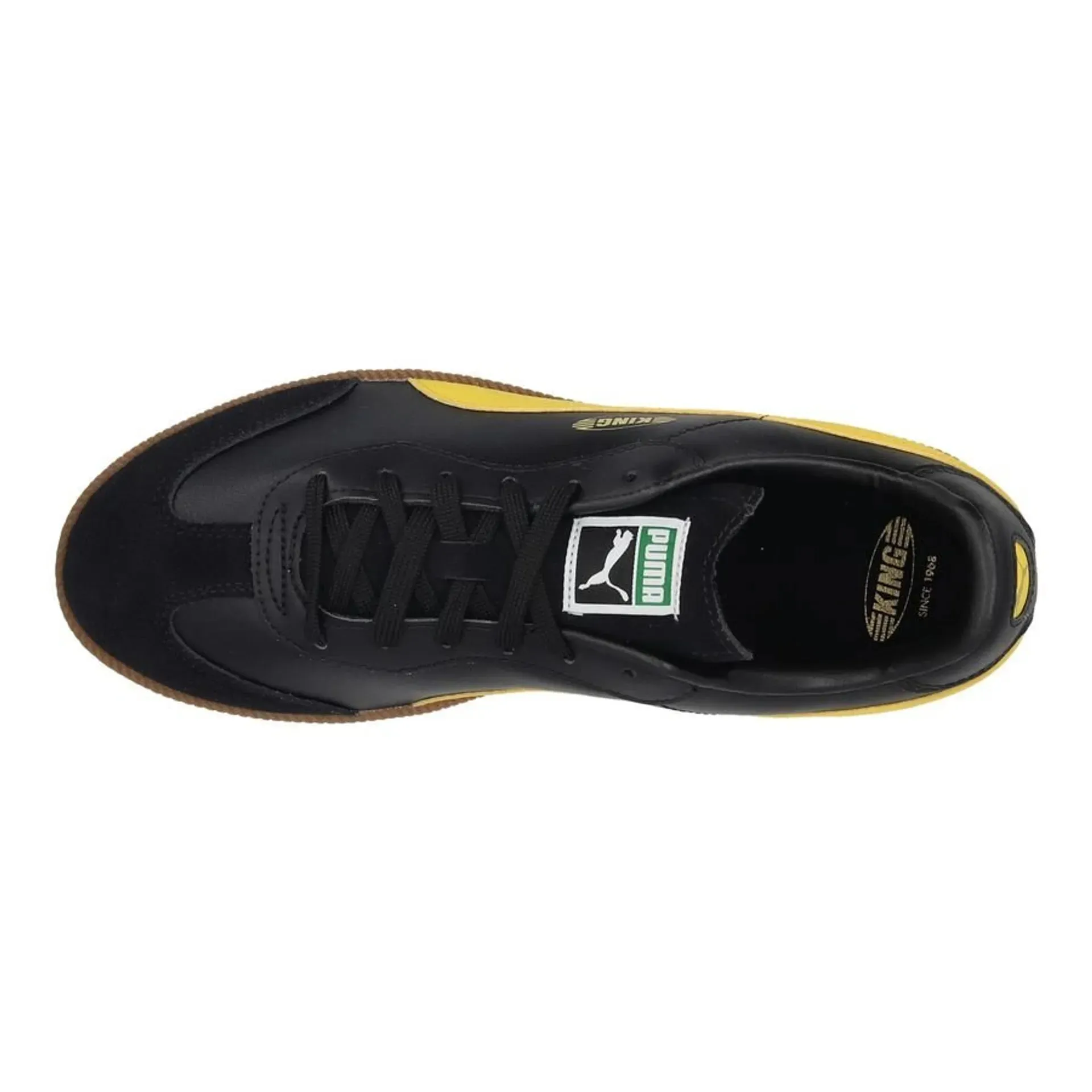 Puma King 21 IT-Black/ Pele Yellow