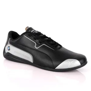 Puma Motor Sport Drift Cat Black Silver Leather Sneakers