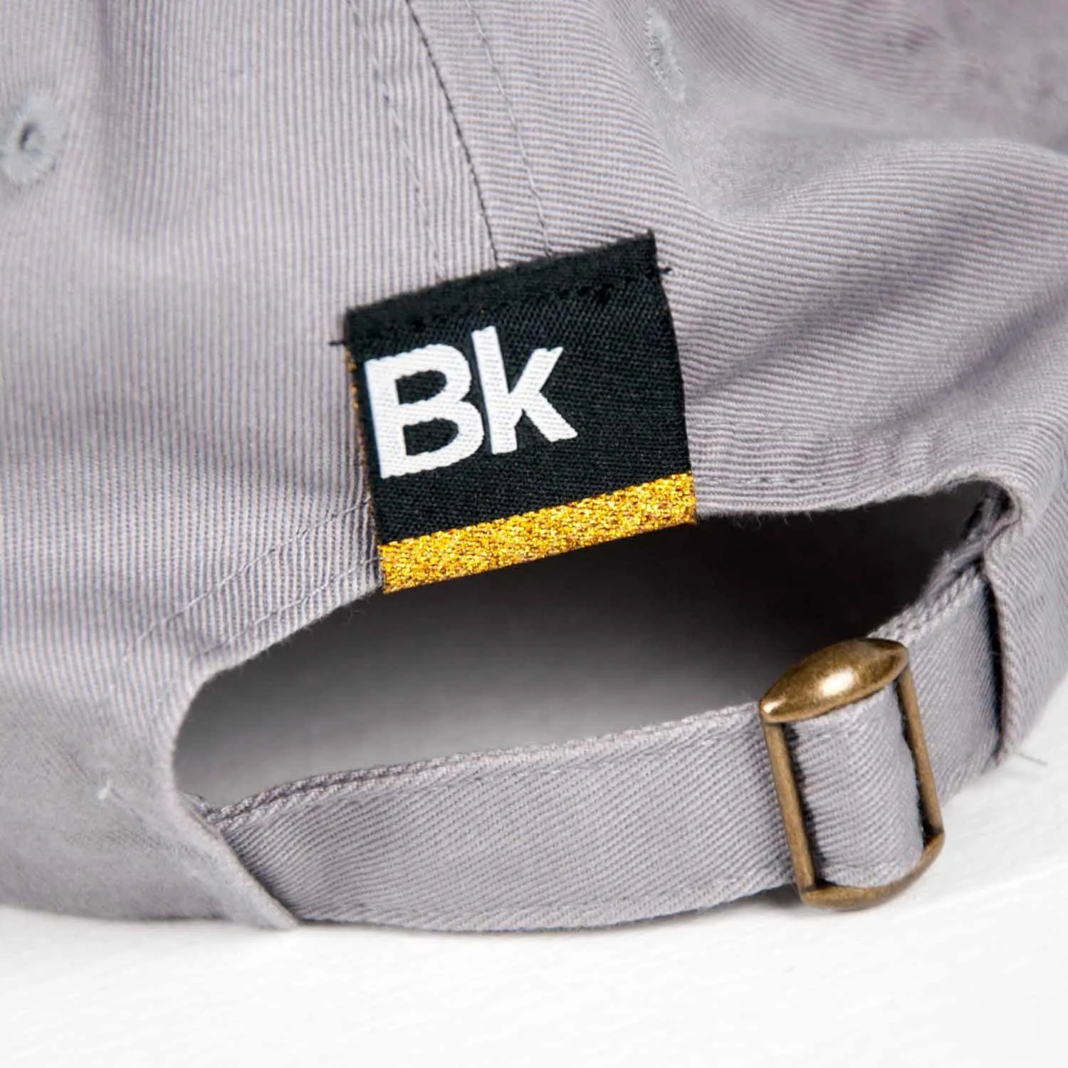 "B K" Dad Cap - Grey