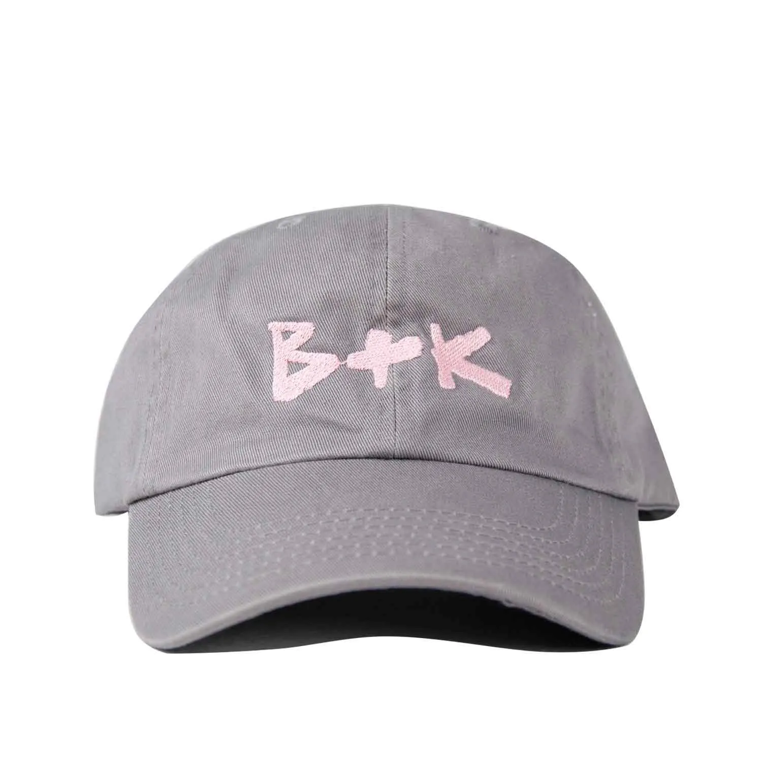 "B K" Dad Cap - Grey