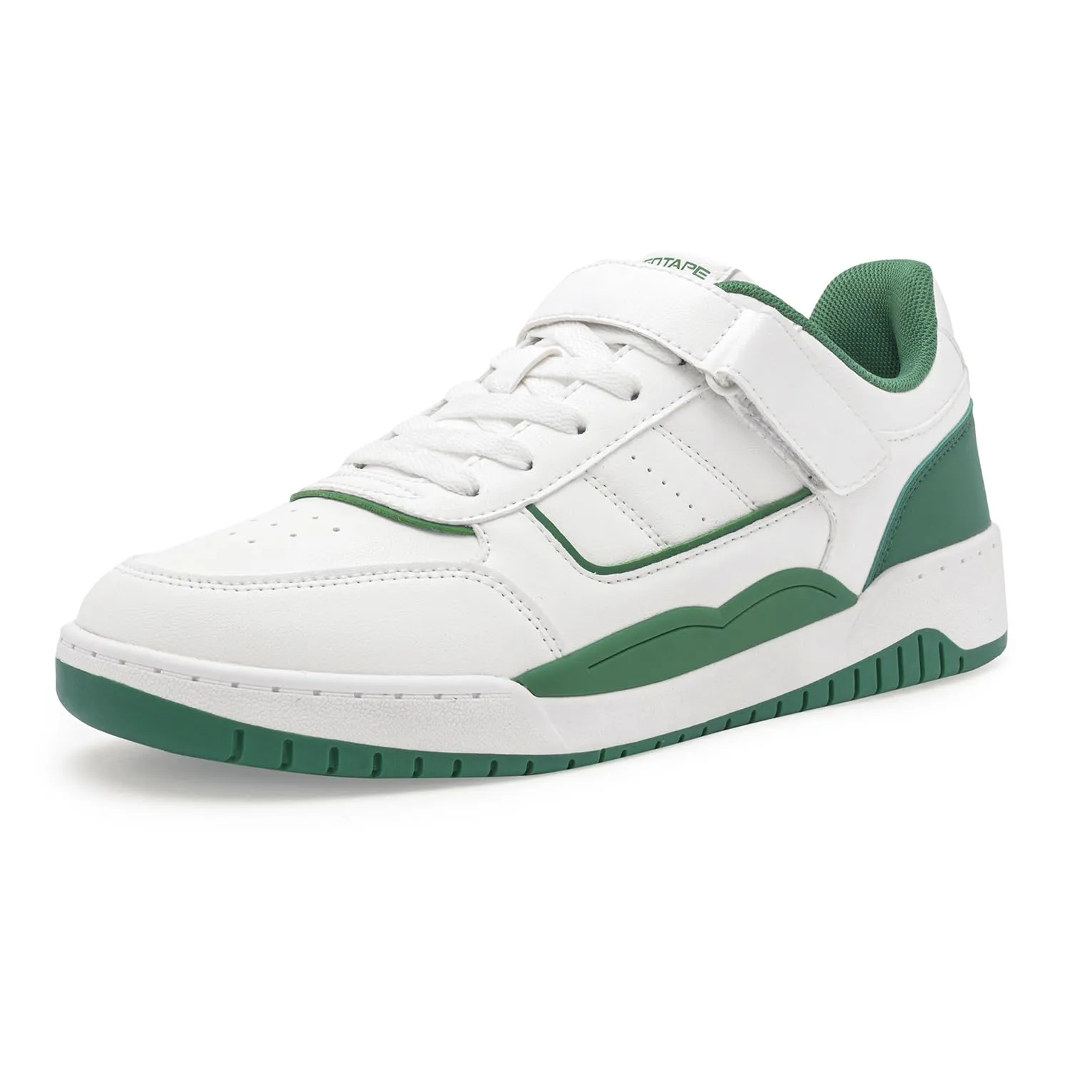 Red Tape Casual Sneakers for Men | Comfortable, Shock Absorbant & Slip-Resistant White/Green