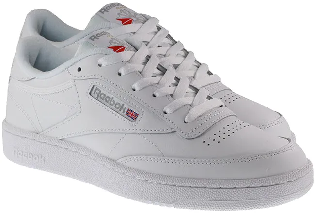 Reebok Trainers Mens Club C 85 White Sheer Grey