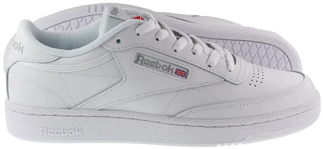 Reebok Trainers Mens Club C 85 White Sheer Grey