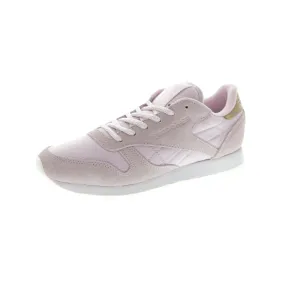 Reebok Women's CL Leather Sea-Worn Purple/White