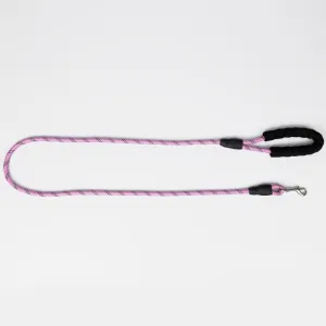 Skatrs Reflective Nylon Rope Leash for Dogs (Pink)