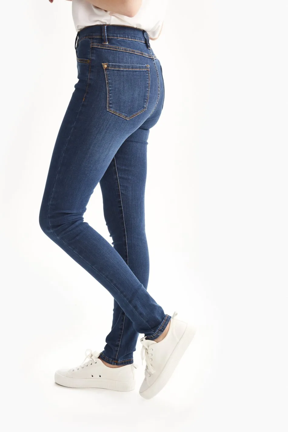 SKINNY LONG HIGH WAIST JEANS