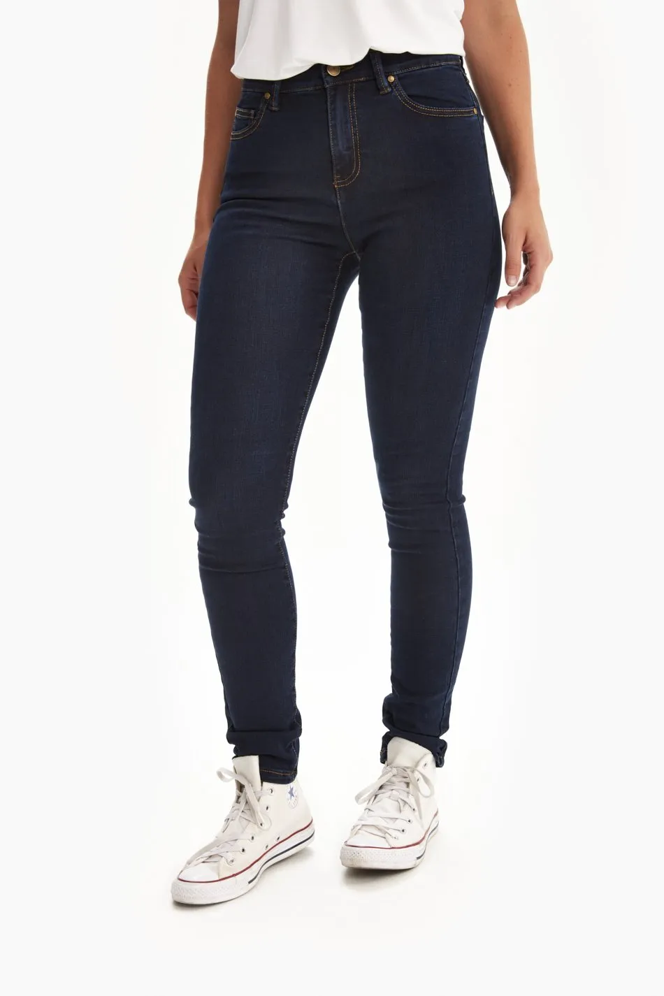 SKINNY LONG HIGH WAIST JEANS