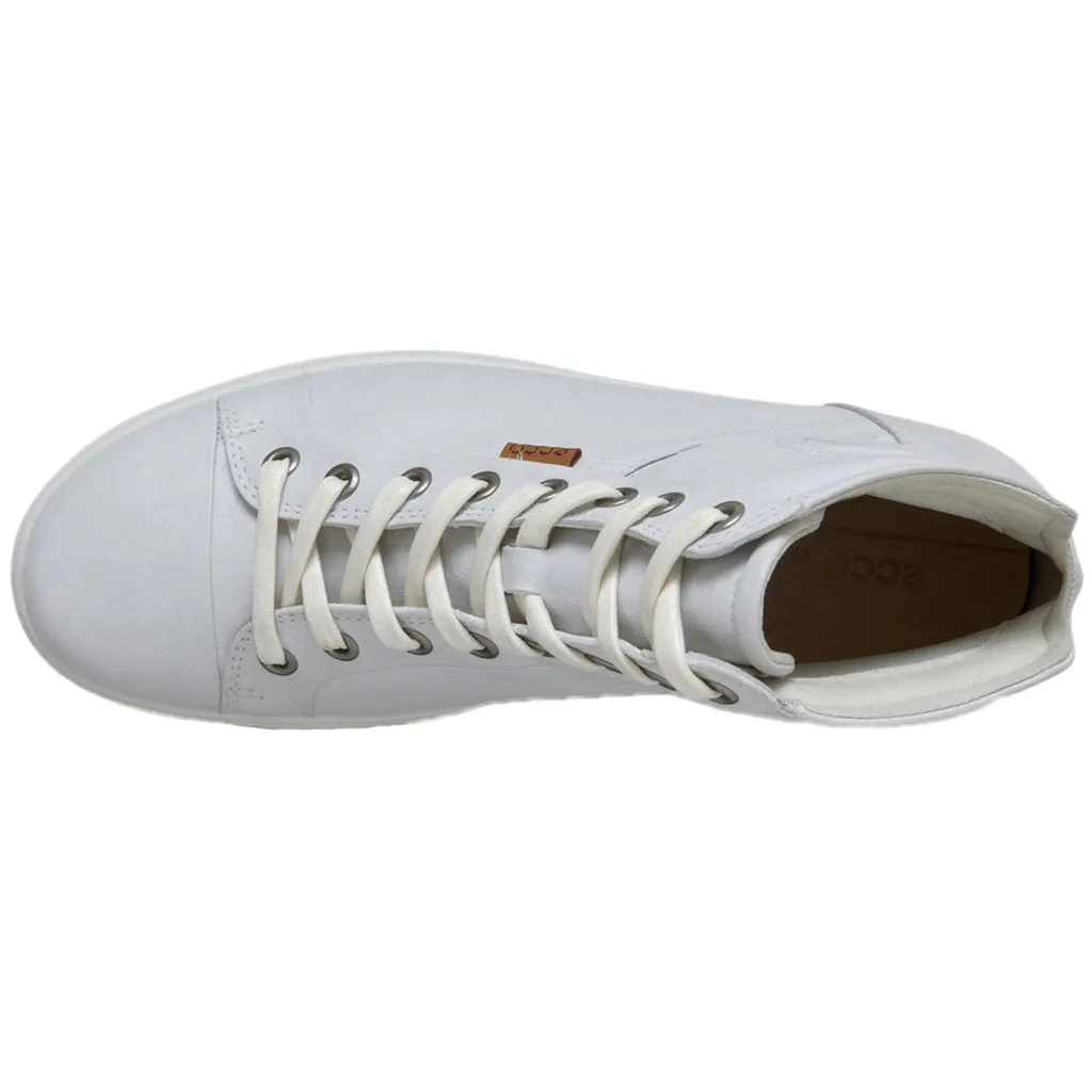 Soft 7 Full Grain Leather Women's Long Lace High Top Trainers