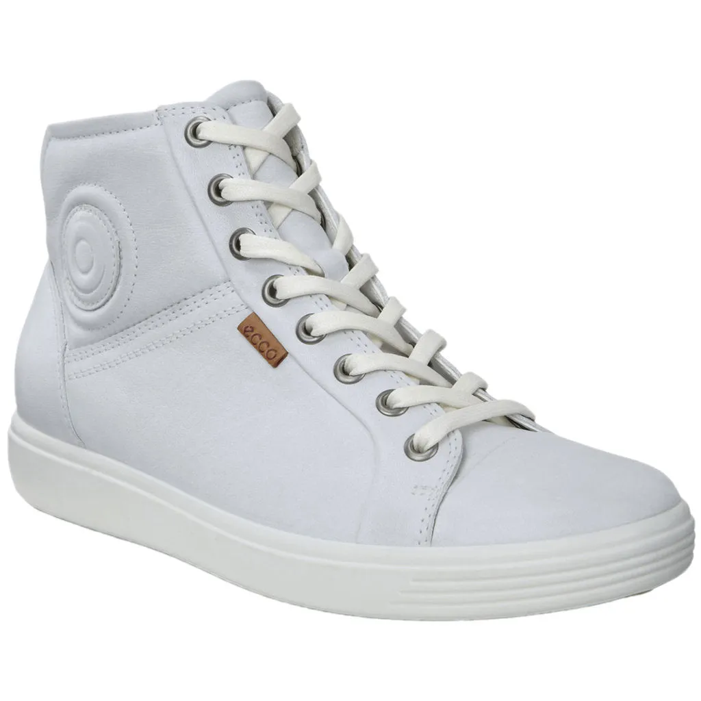 Soft 7 Full Grain Leather Women's Long Lace High Top Trainers