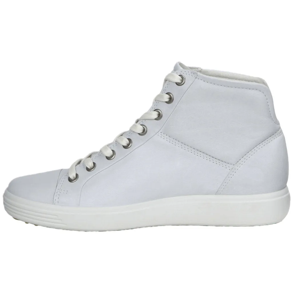 Soft 7 Full Grain Leather Women's Long Lace High Top Trainers