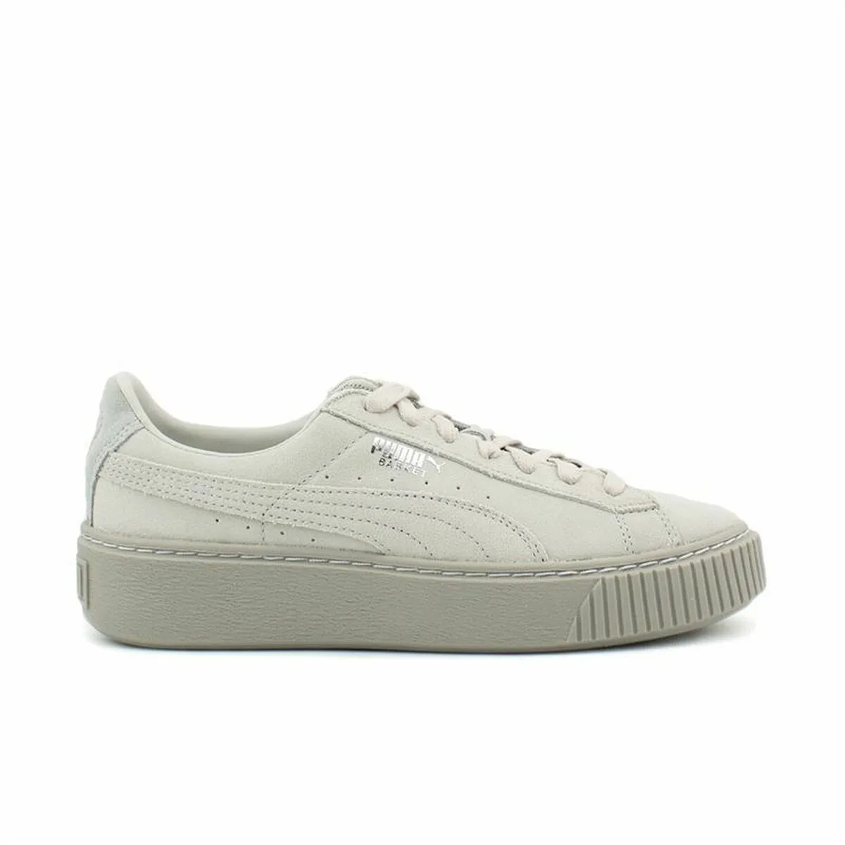 Sports Trainers for Women Puma Basket Platform Reset White