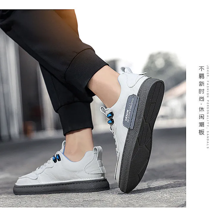 Spring Men Leather Shoes Breathable Zapatillas Flat Male Shoes S43579